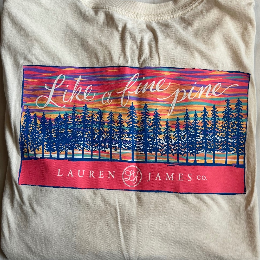 Lauren James Long Sleeve Graphic Tee SZ Small - Picture 6 of 6